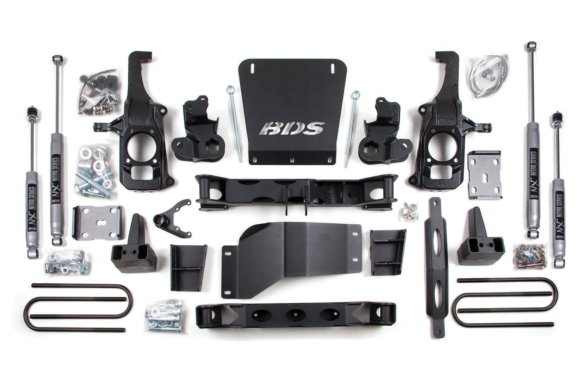 6.5" LIFT KIT W/ 4" LIFT BLOCKS 11-19 GM HD