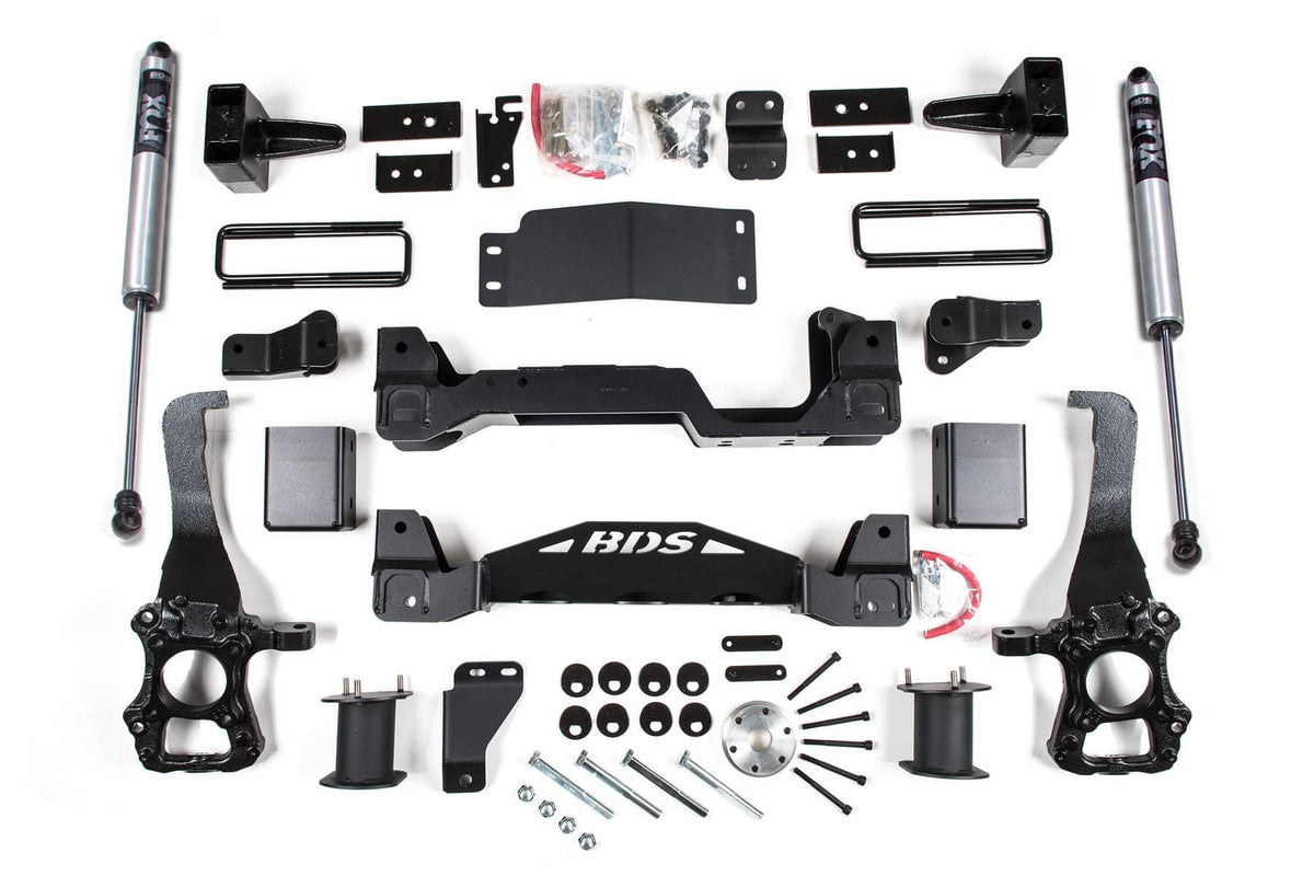 4" LIFT KIT LOW REAR LEVEL W/ FOX 2.0 SHOCKS 15-20 F-150 4WD