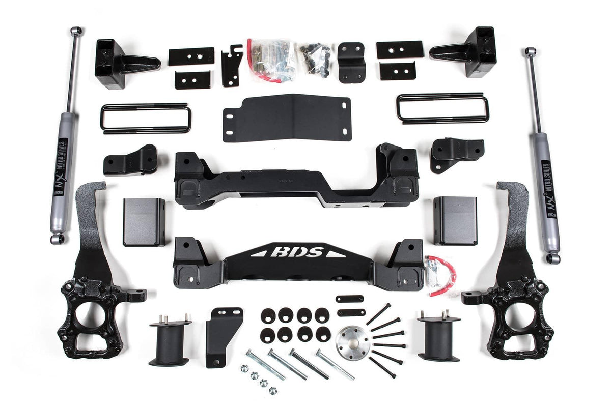 4" LIFT KIT LOW REAR LEVEL W/ NX2 SHOCKS 15-20 F-150 4WD