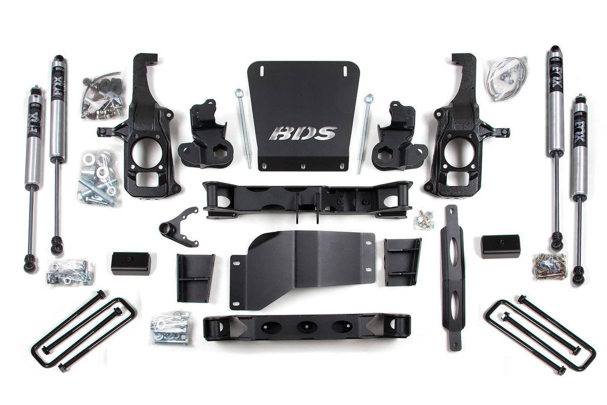 6.5" LIFT KIT W/ 3" REAR BLOCKS 11-19 GM HD W/ OVERLOADS