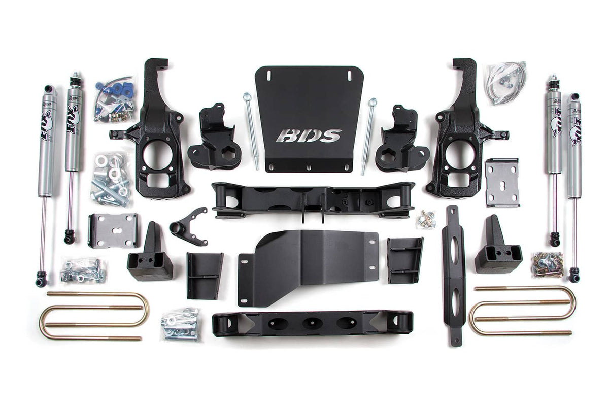6.5" LIFT KIT W/ 3" REAR BLOCKS 11-19 GM HD W/ OVERLOADS