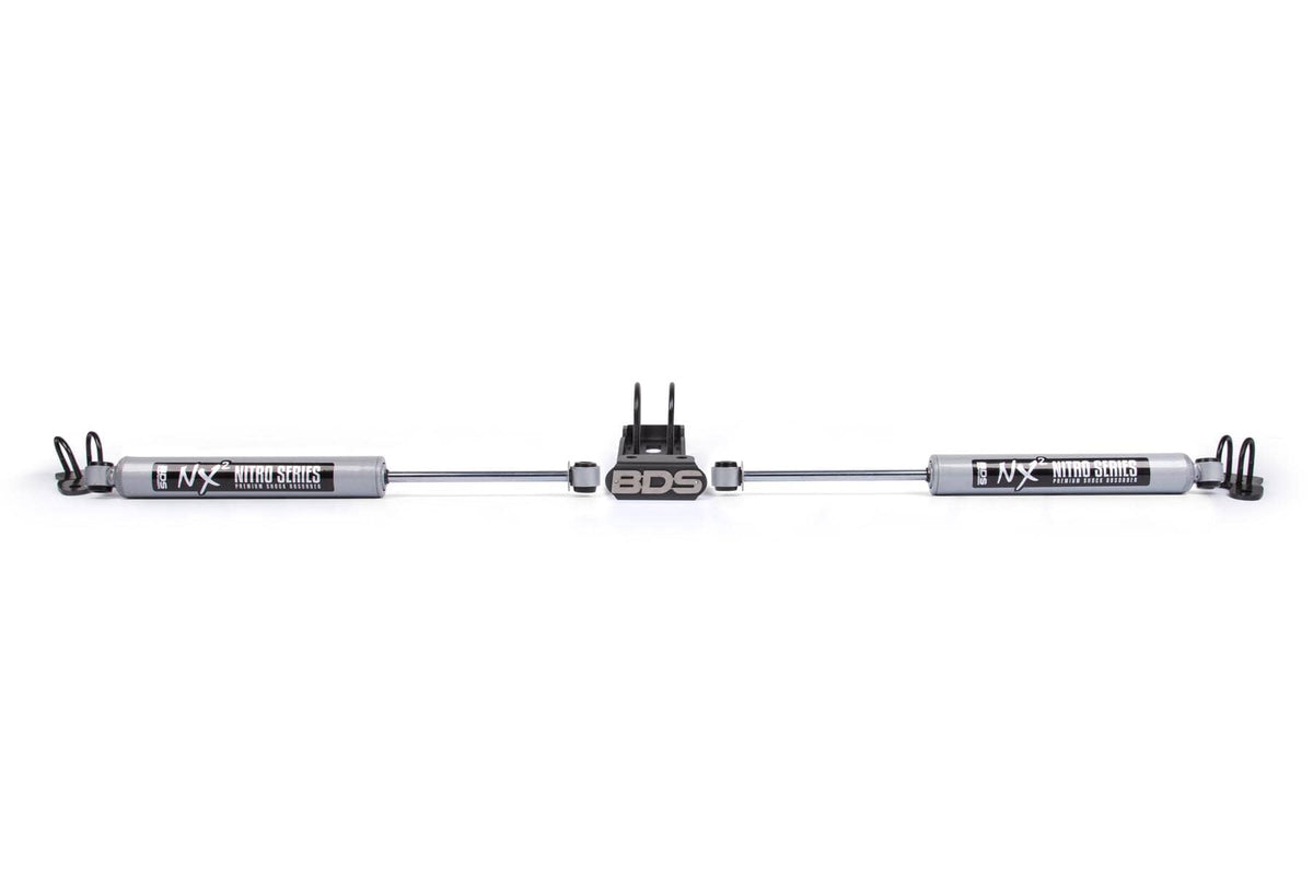 DUAL STEERING STABILIZER KIT W/ NX2 SHOCKS 07-18 WRANGLER JK