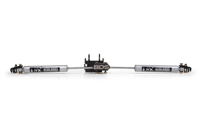 DUAL STEERING STABILIZER KIT W/ NX2 SHOCKS FOR 0-2" LIFT 05-26 S/DUTY