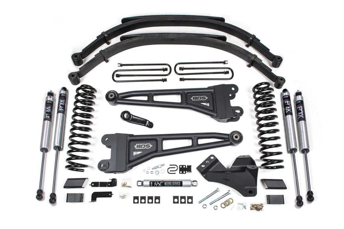 5" LIFT KIT W/ LEAF SPRINGS AND FOX 2.0 SHOCKS 23-26 S/DUTY GAS