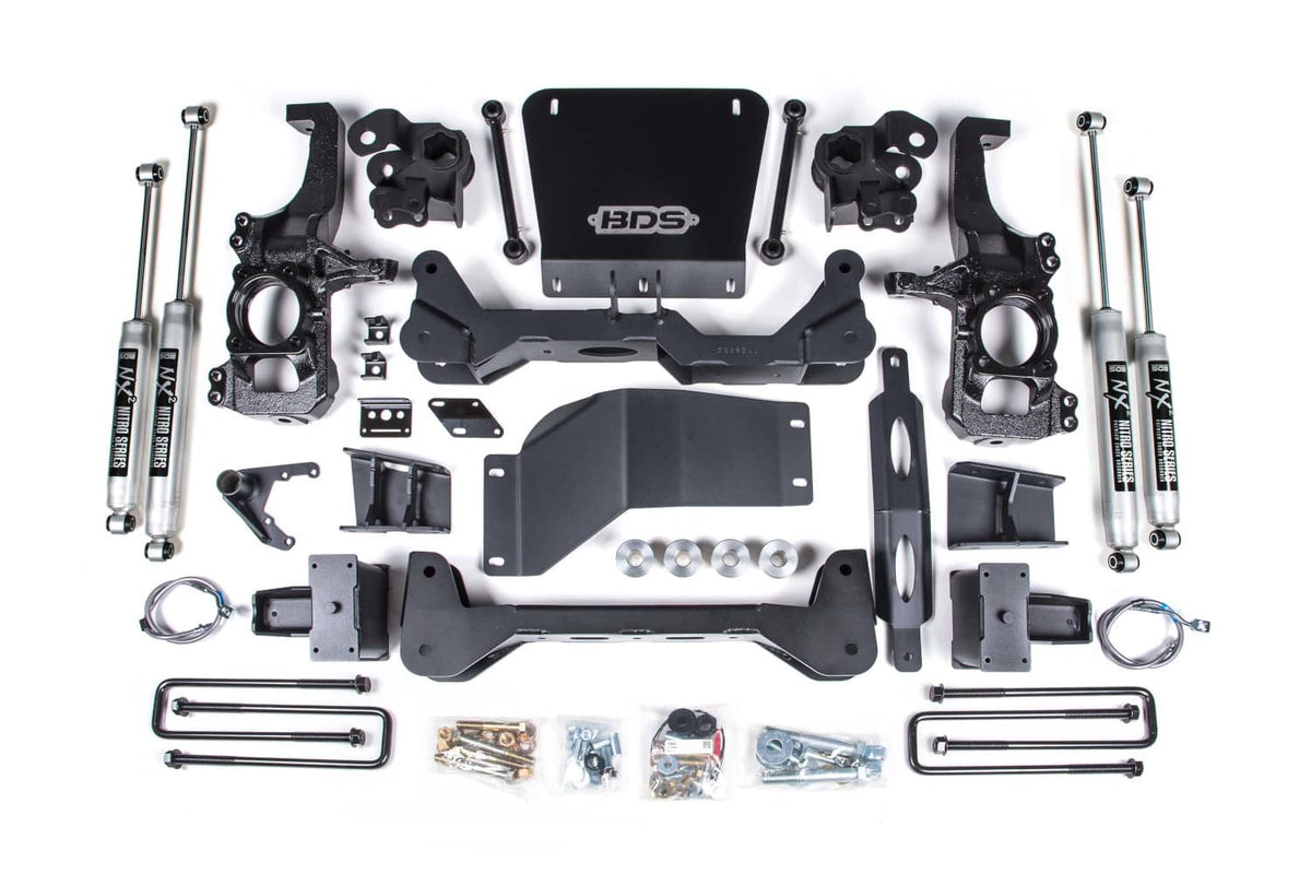 6.5 LIFT KIT WITH FOX 2.0 SHOCKS 20-26 GM HD W/OVERLOADS (EXC AT4X/ZR2)