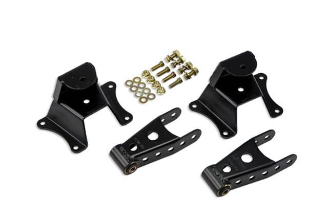 BELLTECH 4 SHACKLE/HANGER KIT 73-76 GM 1500 RWD
