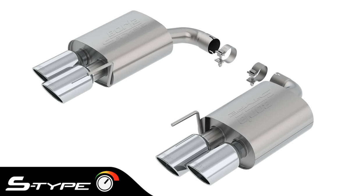 S-TYPE 2.5" AXLE-BACK EXHAUST 18-23 MUSTANG GT 5.0L RWD COUPE/CONV.