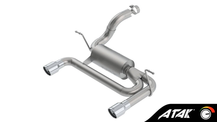ATAK 2.75" AXLE-BACK EXHAUST 18-26 WRANGLER JL 3.6L 4WD