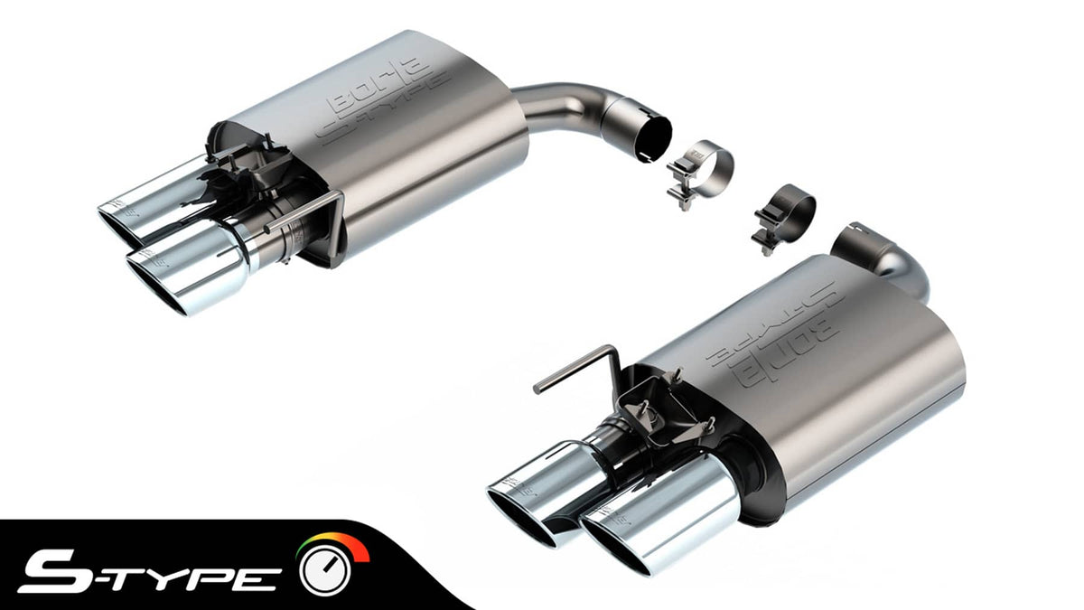 S-TYPE 2.5" AXLE-BACK EXHAUST 24-26 MUSTANG GT 5.0L W/ACTIVE EXHAUST