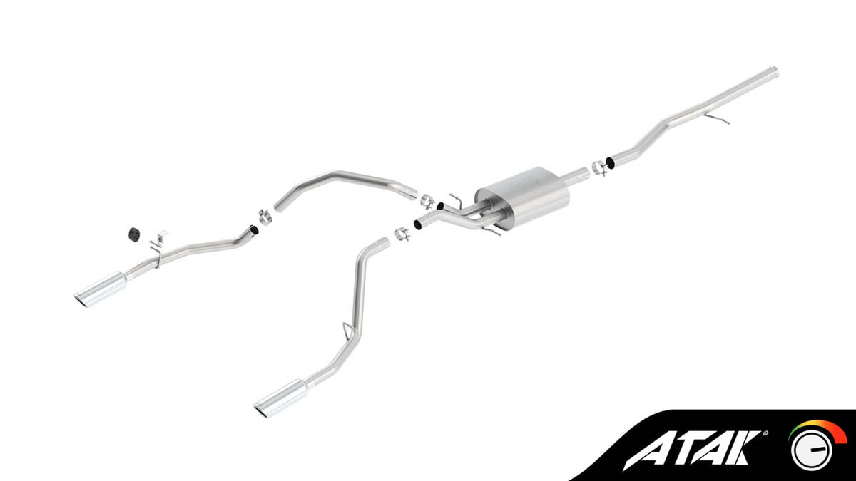 ATAK 2.75" CAT-BACK EXHAUST 14-18 GM 1500 CREW 5.3L