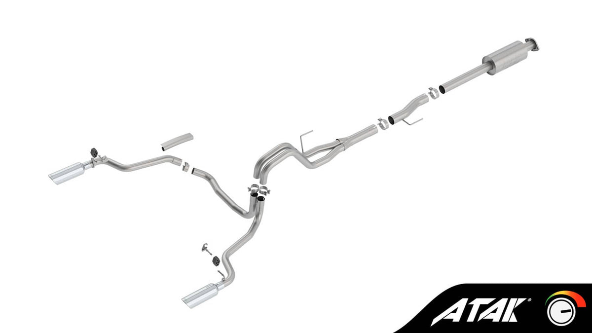 ATAK 3" CAT-BACK EXHAUST 15-20 F150 EXT/CREW 2.7/3.5/5.0L
