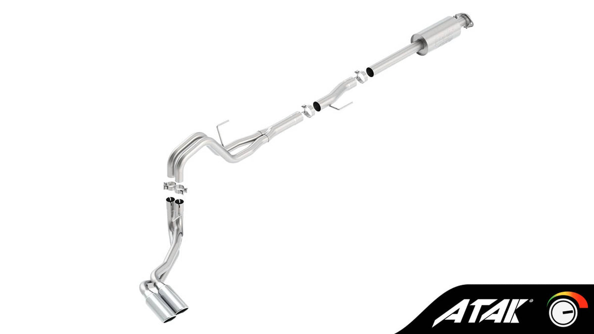 ATAK 3" CAT-BACK EXHAUST 15-20 F150 EXT/CREW GAS
