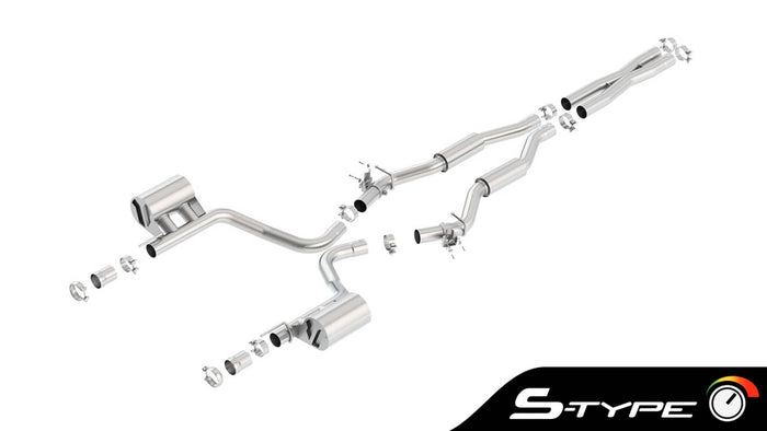 S-TYPE 2.75" EXHAUST SYSTEM 15-23 CHALLENGER SRT 392/392 HEMI/SCAT PACK 6.4L