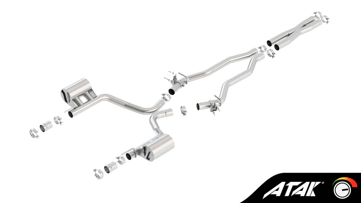 ATAK 2.75" EXHAUST SYSTEM 15-23 CHALLENGER SRT 392/392 HEMI/SCAT PACK 6.4L