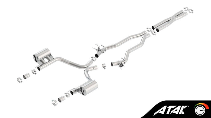 ATAK 2.75" CAT-BACK EXHAUST W/ MDS VALVES 15-23 CHARGER SRT 392/DAYTONA 392/SCAT PACK 6.4L