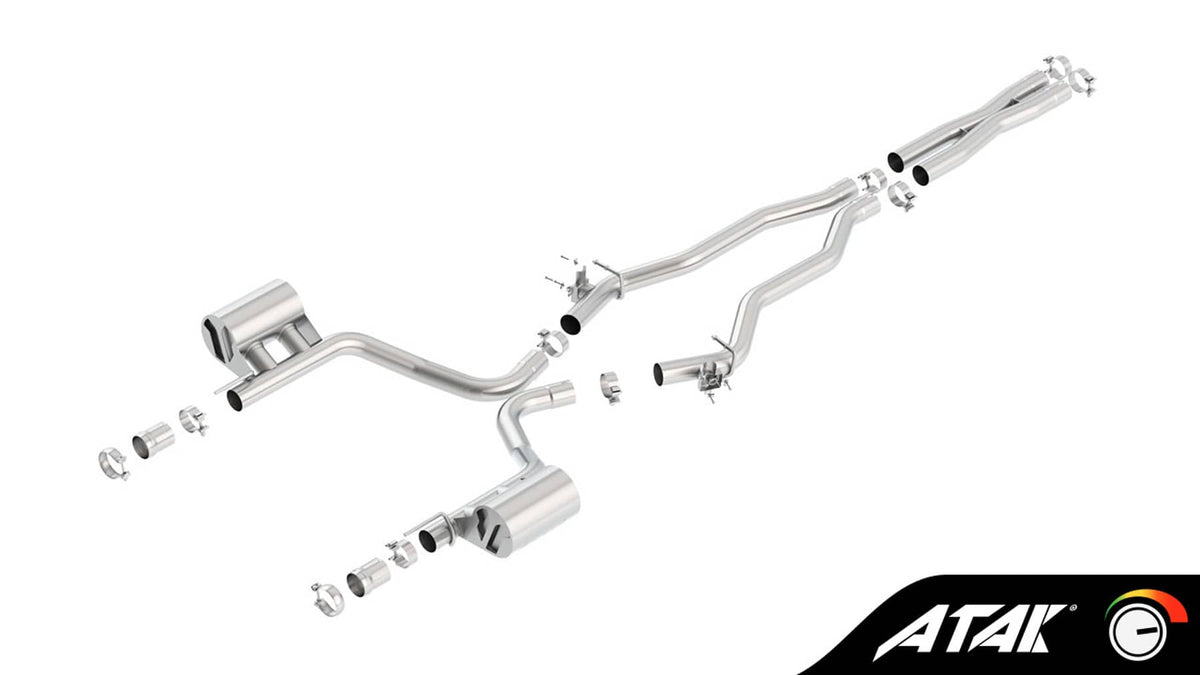 ATAK 2.75" CAT-BACK EXHAUST 15-23 CHALLENGER SRT/392 HEMI/SCAT PACK 392 6.4L