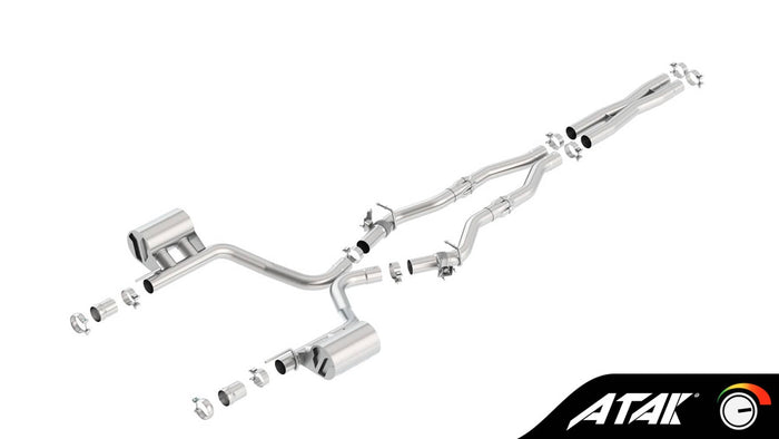 ATAK 2.75" CAT-BACK EXHAUST W/ MDS VALVES 16-23 CHALLENGER R/T 5.7L