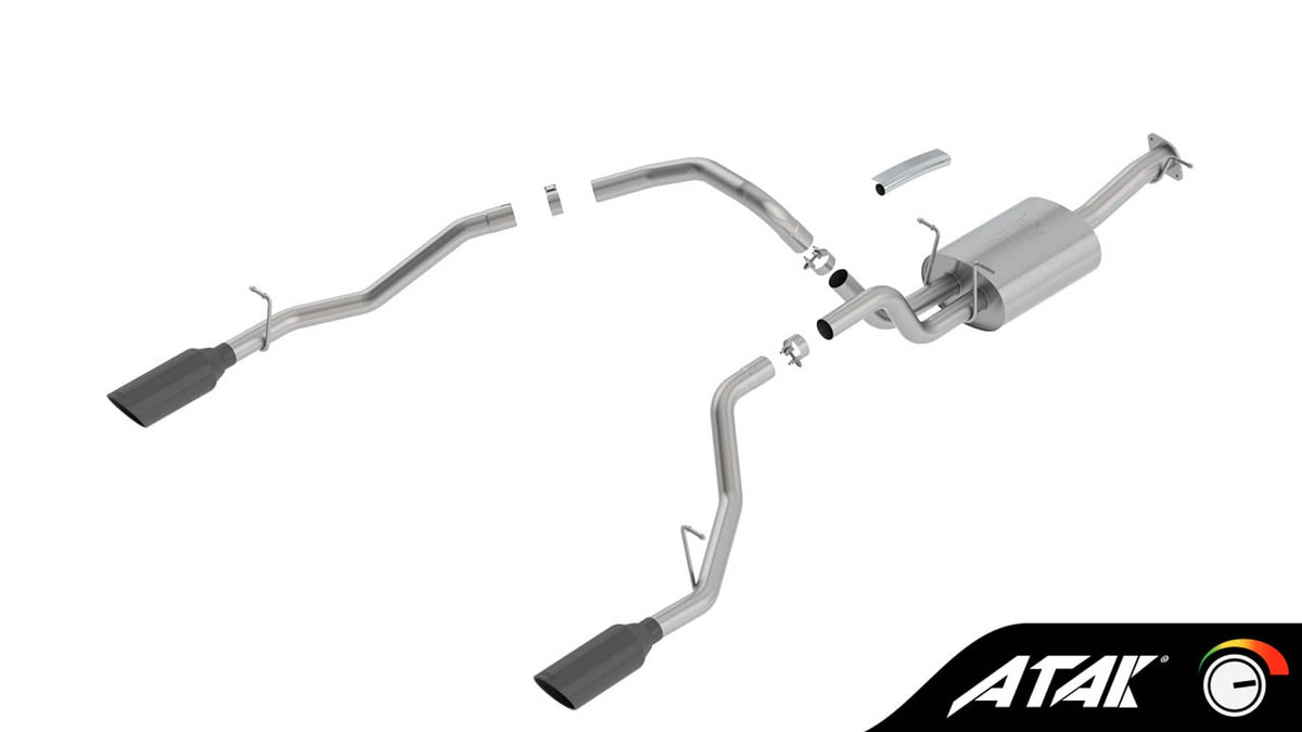 ATAK 3" CAT-BACK EXHAUST W/ BLACK CHROME 19-24 & 2026 RAM 1500 5.7L QUAD/CREW
