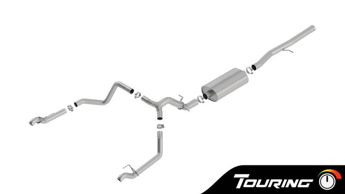 TOURING 3.5" CAT-BACK EXHAUST 19-23 GM 1500 EXT/CREW 6.2L