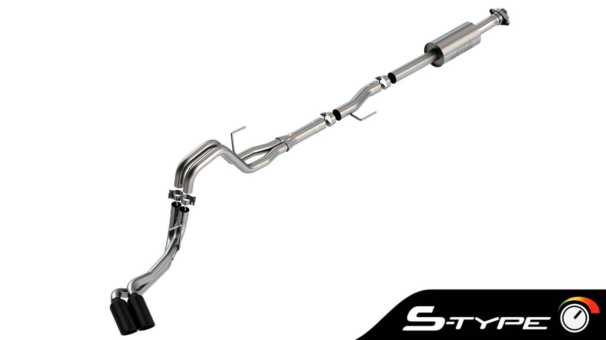 S-TYPE 3" CAT-BACK EXHAUST 21-26 F150 2.7L/3.5L