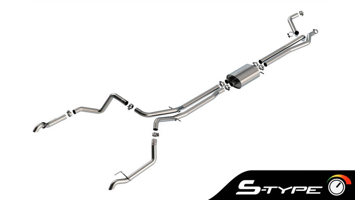 S-TYPE 2.5" CAT-BACK EXHAUST 22-23 GM 1500 ZR2/AT4X CREW 5'10" 6.2L