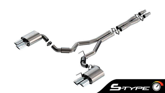 S-TYPE 3" CAT-BACK EXHAUST 24-26 MUSTANG GT 5.0L