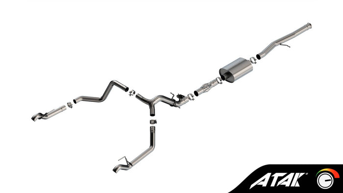 ATAK 3.5" CAT-BACK EXHAUST 24-26 GM 1500 6.2L EXT/CREW CAB (EXC ZR2/AT4X)