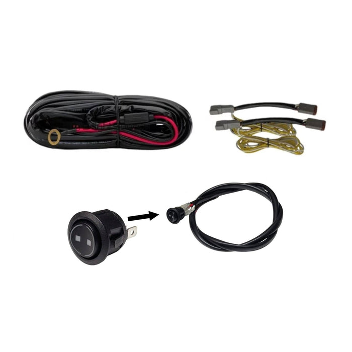 30A WIRING HARNESS FOR TWO LAMPS WITH POSITION LIGHT