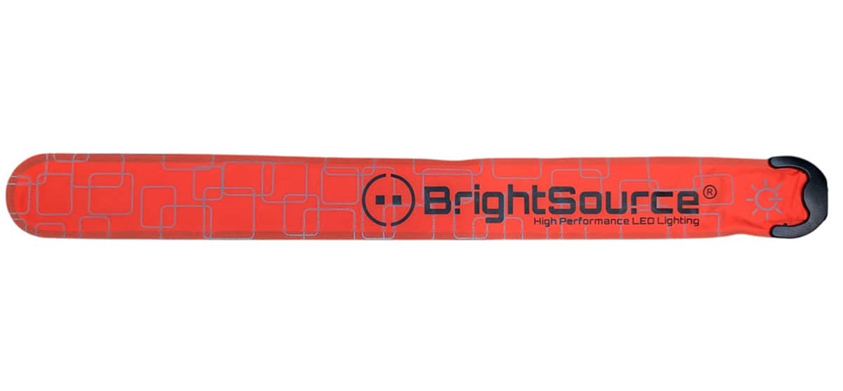 ORANGE HIGH VISIBILITY LED SLAP BAND