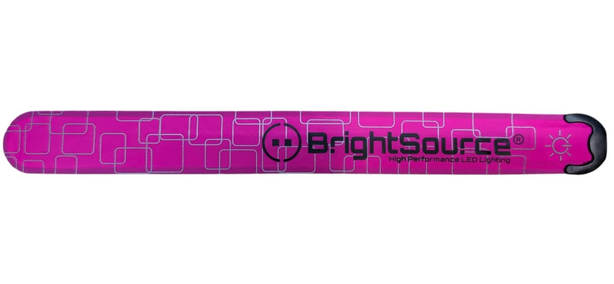 PINK HIGH VISIBILITY LED SLAP BAND