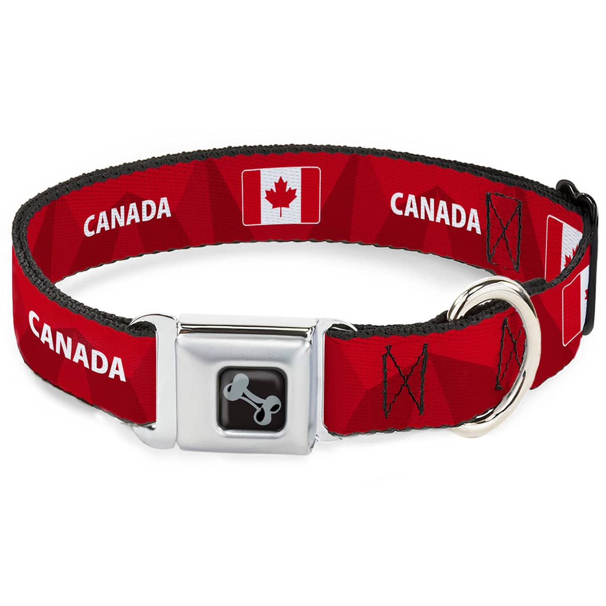 CANADA DOG SEATBELT BUCKLE COLLAR ; SMALL 9.5-13"