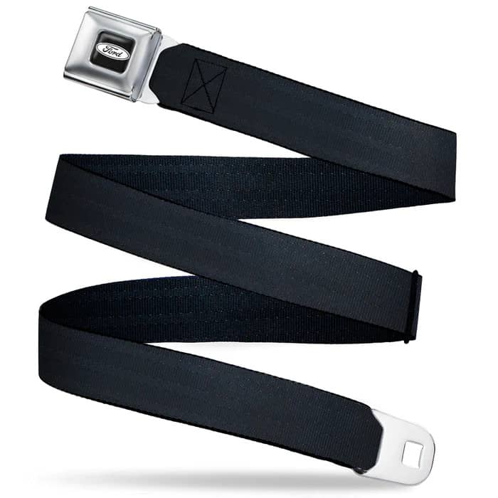 FORD EMBLEM SEATBELT BELT - BLACK PANEL WEBBING