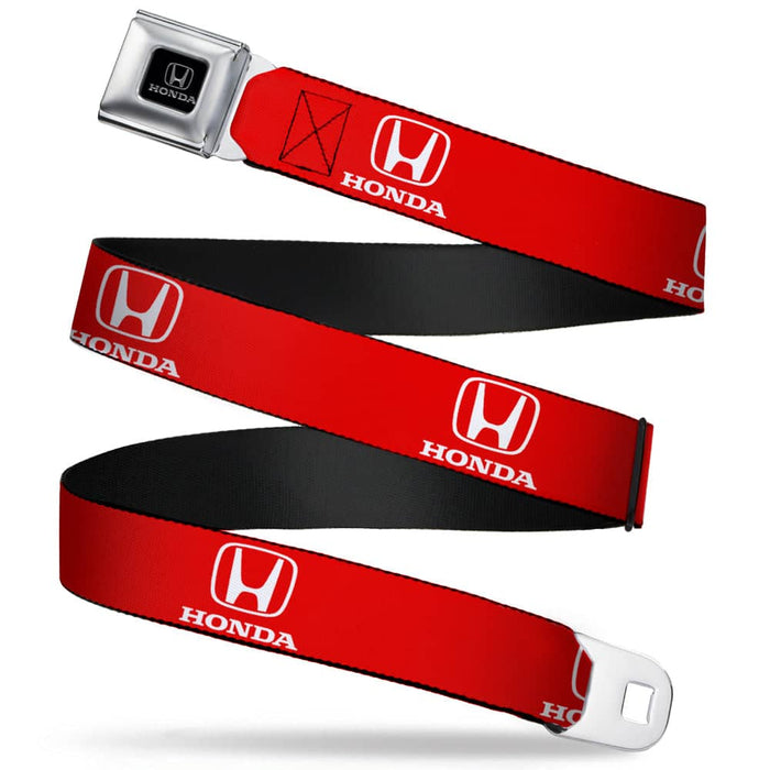 HONDA SEATBELT BELT - HONDA LOGO RED/WHITE WEBBING