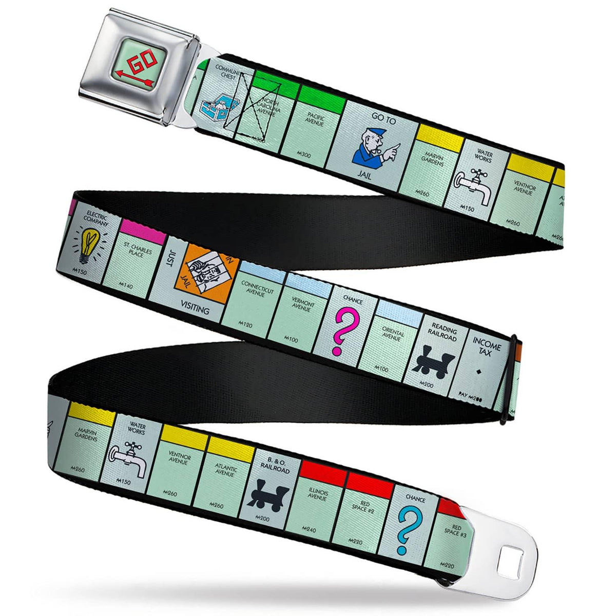 SEATBELT BELT - MONOPOLY | ADULT REGULAR 30" TO 44"