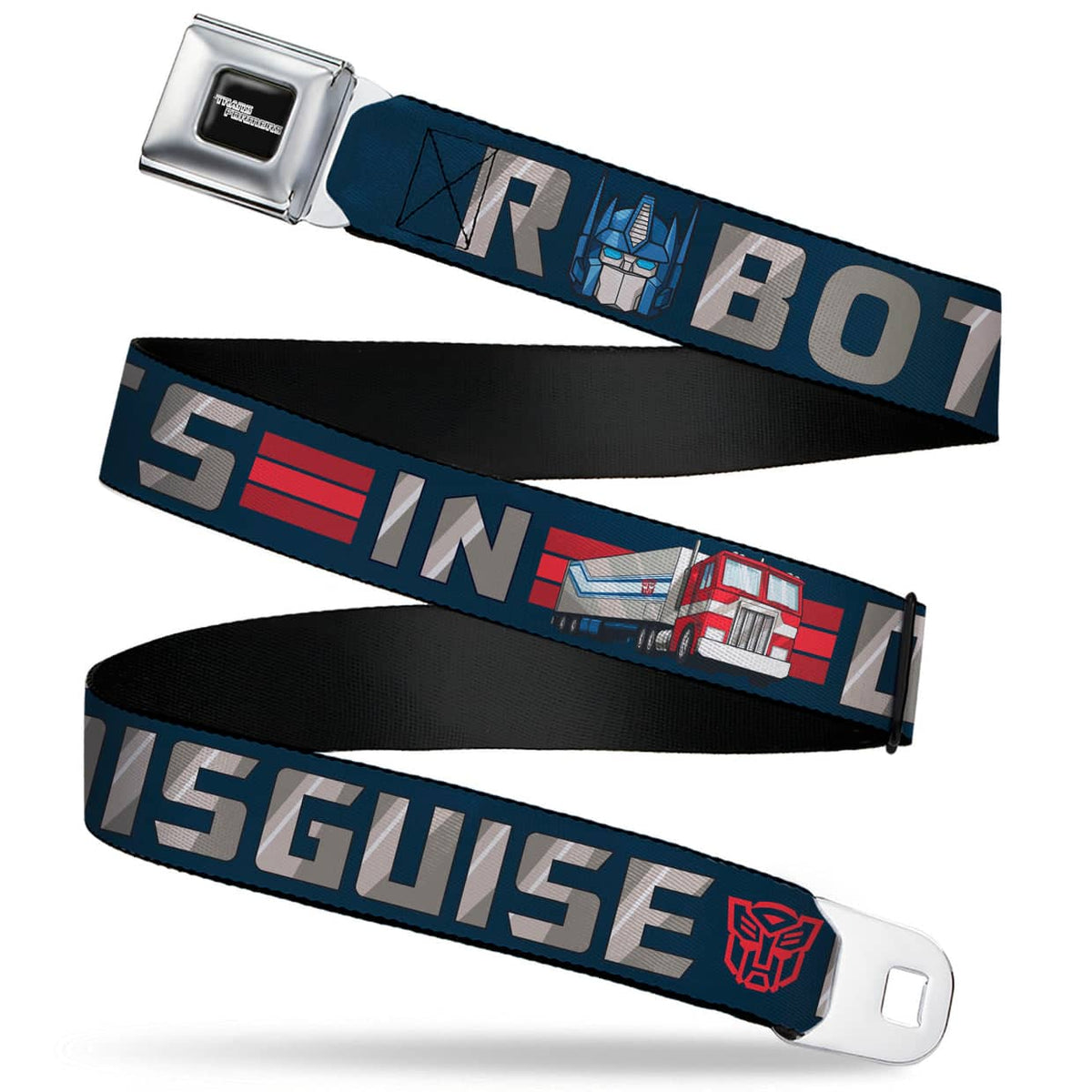TRANSFORMERS OPTIMUS PRIME ROBOTS IN DISGUISE ICONS BLUE/REDS WEBBING