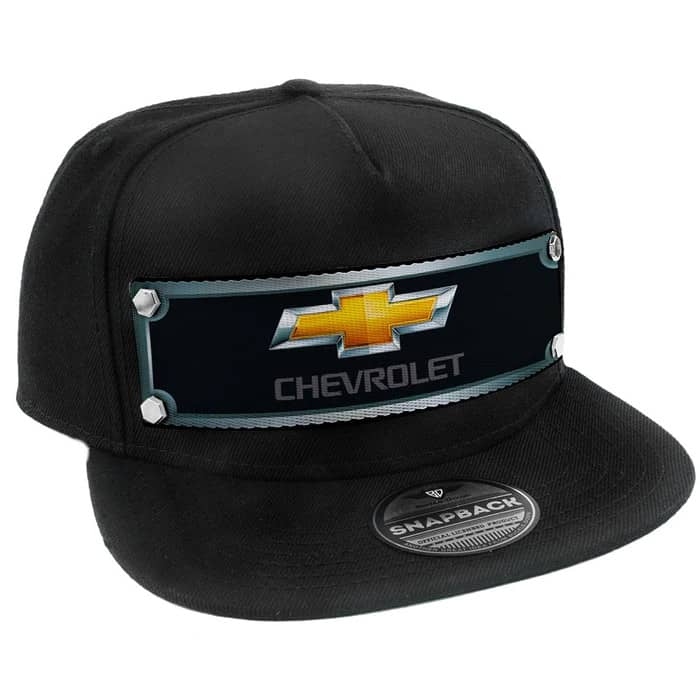 CHEV BOWTIE SNAP BACK HAT - BLACK
