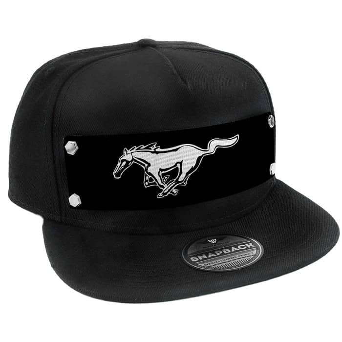 FORD MUSTANG SNAP BACK HAT - BLACK