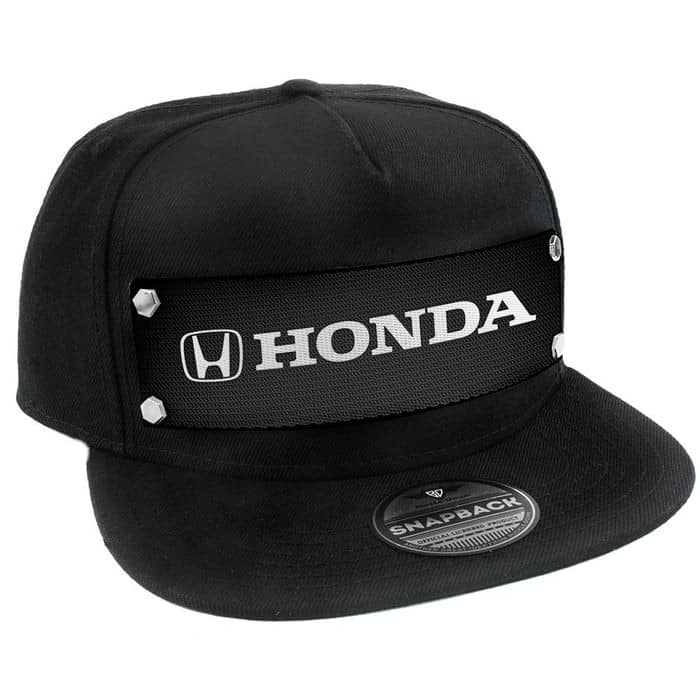 HONDA LOGO SNAP BACK HAT - BLACK