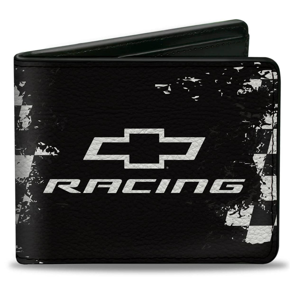 BI-FOLD WALLET - CHEVROLET RACING BOWTIE CHECKER BLACK/WHITE