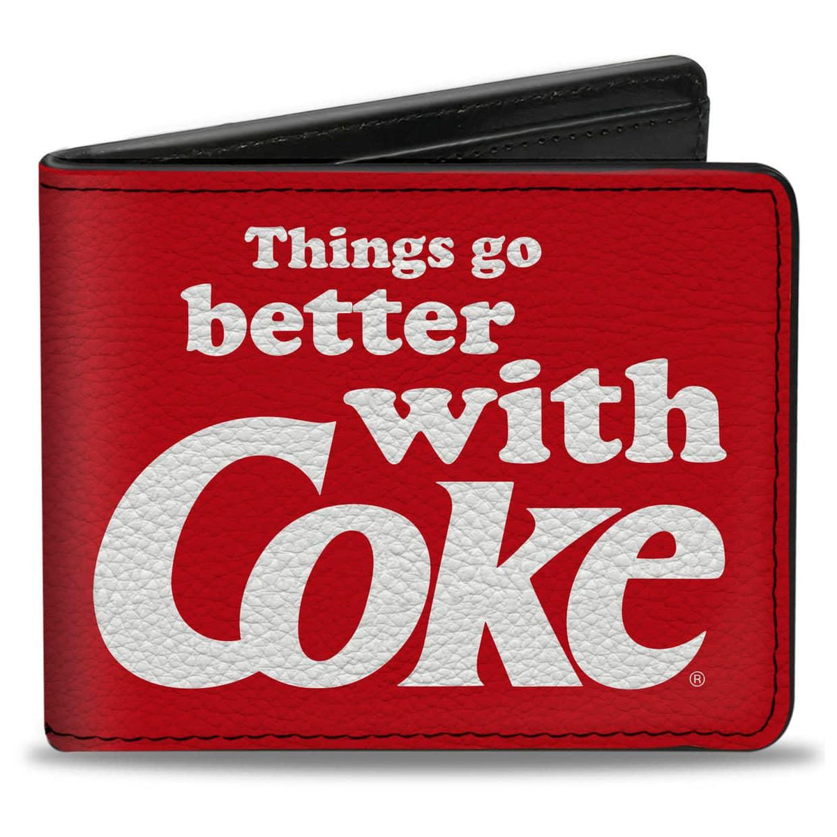 BI-FOLD WALLET - THINGS GO BETTER WITH COKE LOGO RED/WHITE