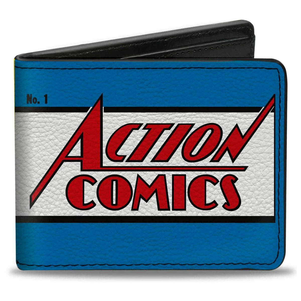 BI-FOLD WALLET - SUPERMAN ACTION COMICS LIFTING CAR COMIC BOOK COVER SCENE