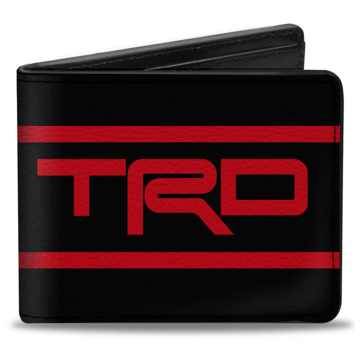 BI-FOLD WALLET - TOYOTA RACING DEVELOPMENT TRD LOGO STRIPE BLACK/RED