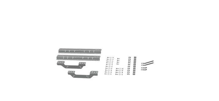 B&W MOUNT RAILS WITH CUSTOM BRACKETS ; 11-19 SILVERADO/SIERRA HD