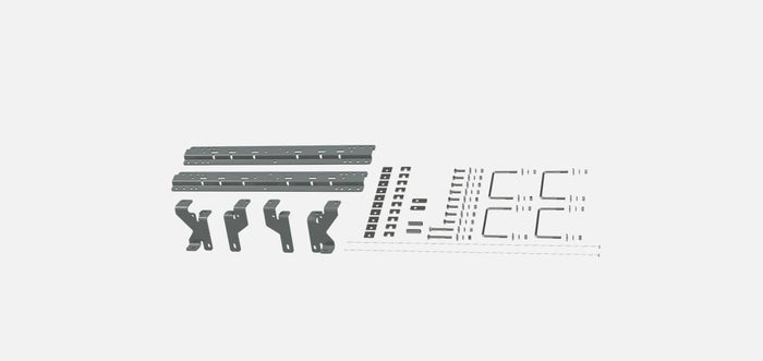 MOUNT RAILS W/BRKT KIT 03-12 DODGE RAM 2500/3500