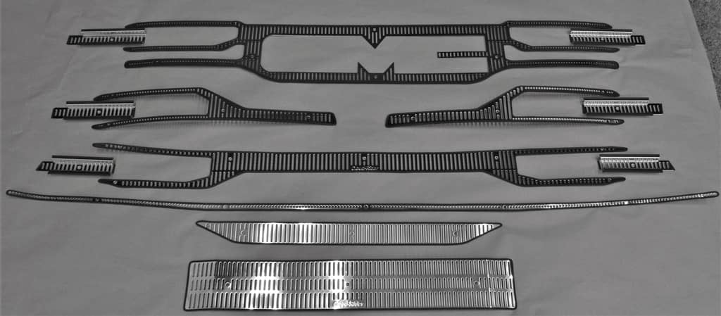 SS GRILLE/BUMPER SCREEN 22-24 GMC 1500 (SLT/AT4/AT4X) W/FRONT CAMERA