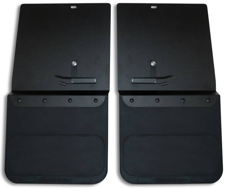 14" WIDE KICKBACK REAR MUD FLAPS ; 15-19 GM HD