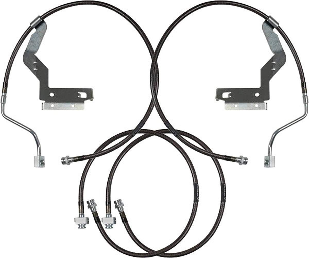 EXTENDED BRAKE LINES SS 5.5" LIFT 23-24 FORD S/DUTY