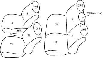 FRONT/REAR SEAT COVERS 20-23 TACOMA DOUBLE CAB