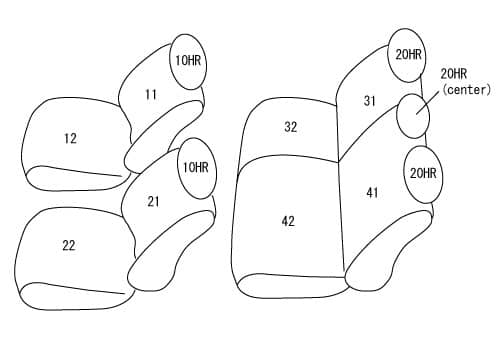 FRONT/REAR SEAT CVRS 24-26 TACOMA DOUBLE CAB