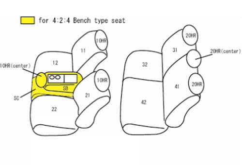 FRONT/REAR SEAT COVERS 07-13 TUNDRA DOUBLE CAB
